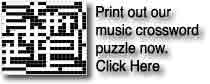 Music Crossword Puzzles